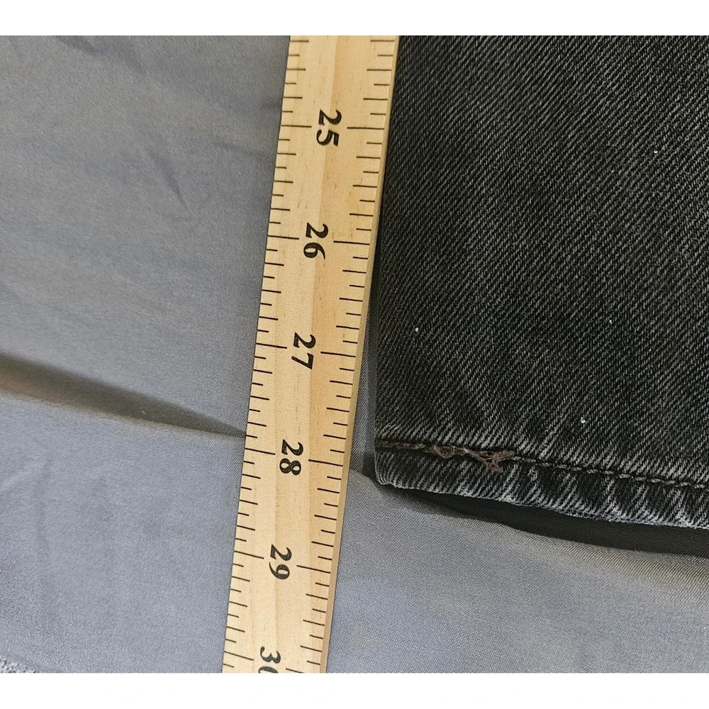 Levi's 501 Original Fit Jeans Mens 33x32 Black Straight Button Fly